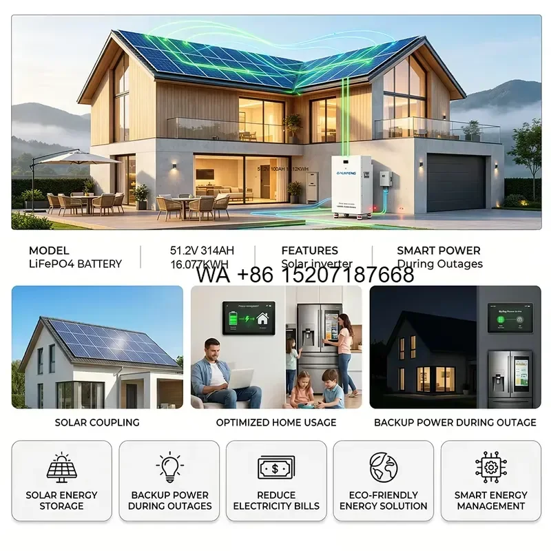 Wmwmnu for Stock 51.2V 200Ah Lithium Ion Battery 10Kwh 15Kwh Smart Solar Energy Storage Wall Power Bank Ess Solution Home Use