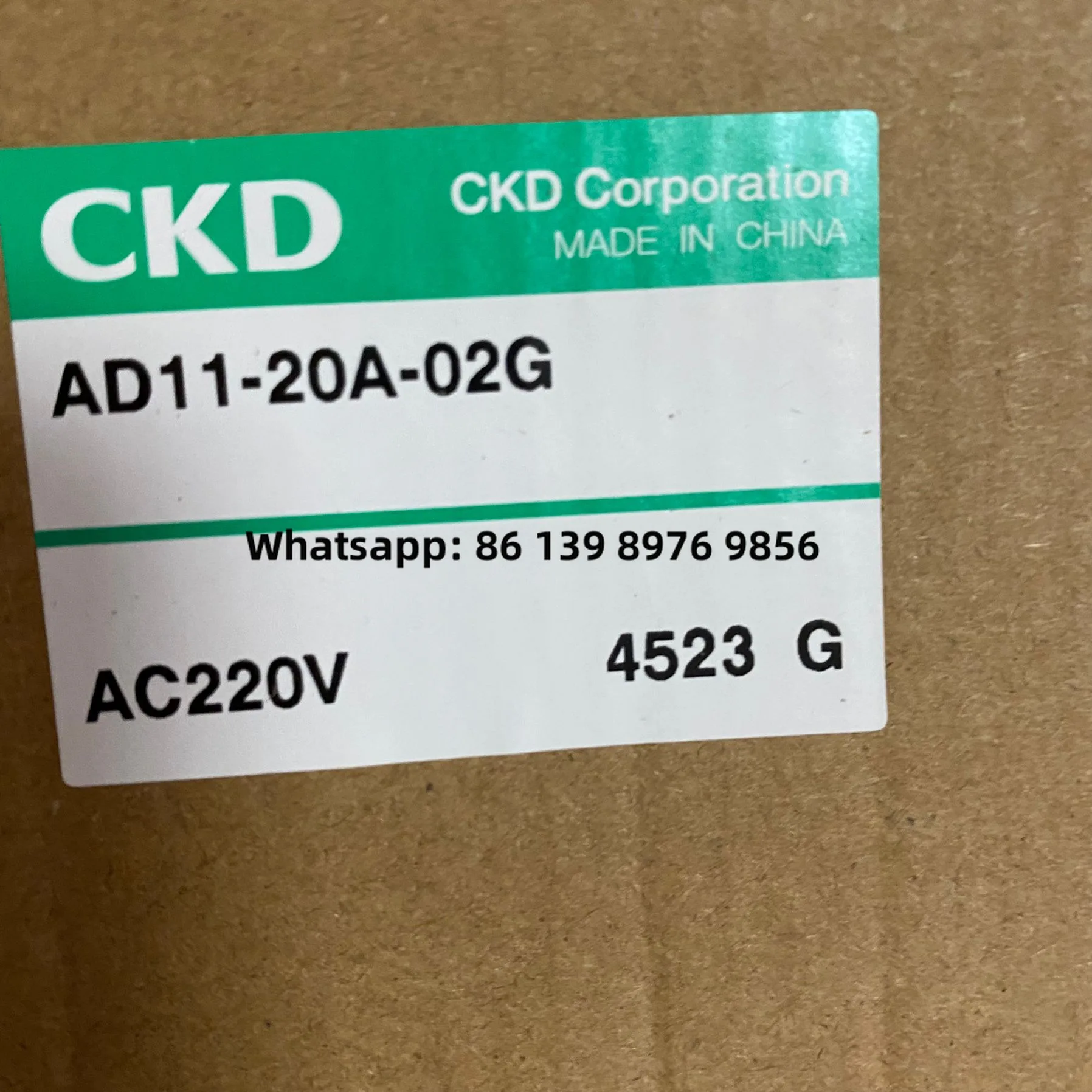 CKD Solenoid Valve Ad11-15A-02G-Ac220v Ad11-20A-02G-Ac220v 25A-02E 02H