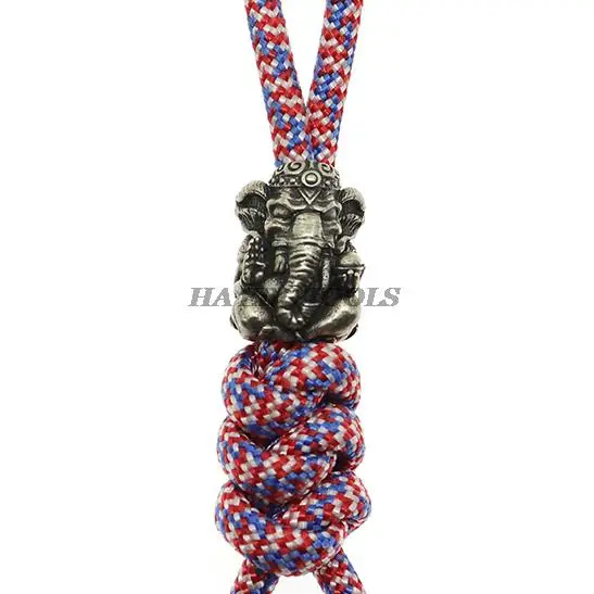 Thailand Elephant God Of Wealth Pendant Brass DIY Jewelry Accessories White Copper Paracord Beads EDC