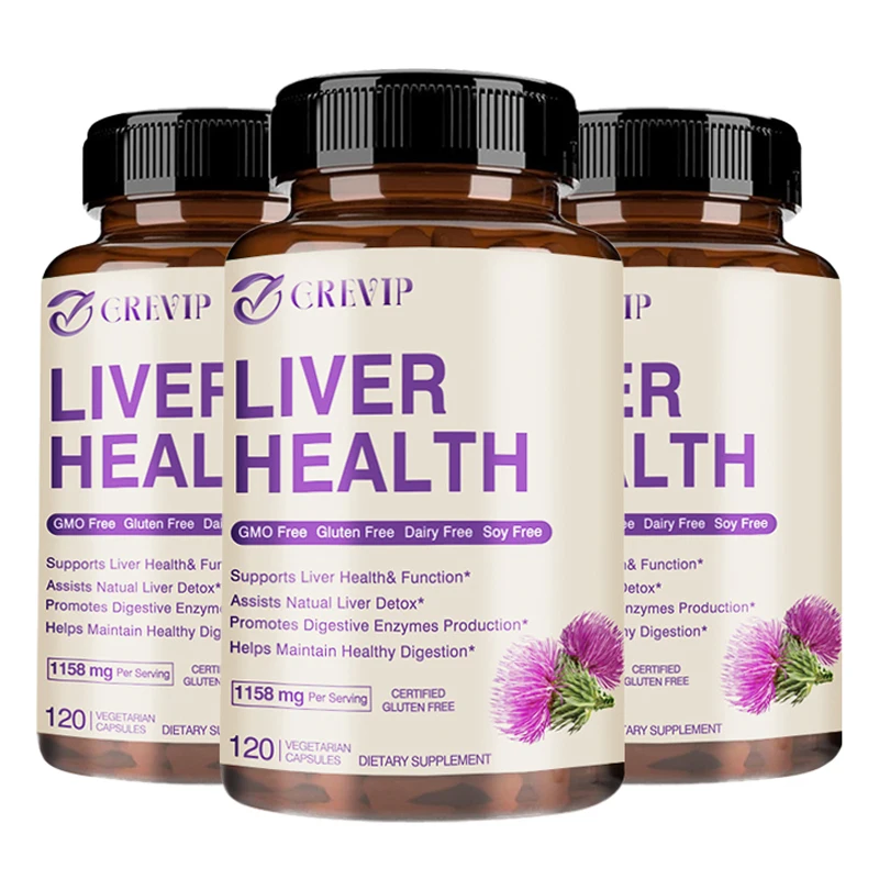 

Liver Health Capsules - with Milk Thistle and Dandelion - Good for Liver Function - Non-GMO