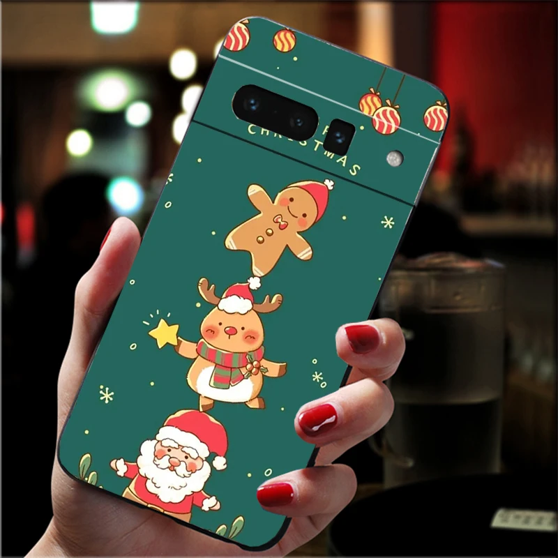

Cartoon Christmas Aesthetic Carcasa Funda Phone Case For Google Pixel 10 9 Pro XL 9A 8 7 6 Pro Pixel 8A 7A 6A Pixel 8 7 6 5