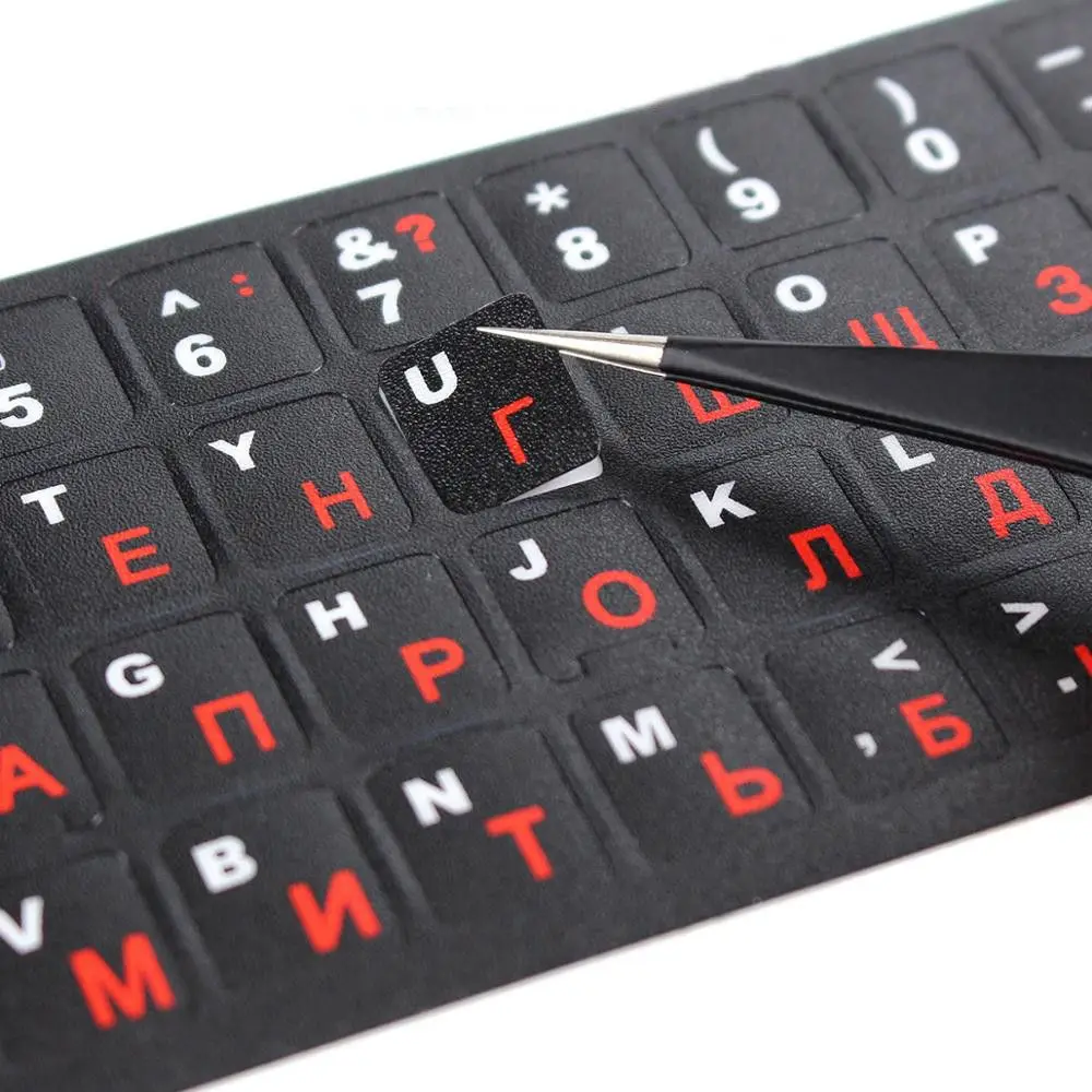 Layout Keyboard Cover Waterproof Russian Letters Protective Film Laptop Keyboard Stickers for Computer Keyboard