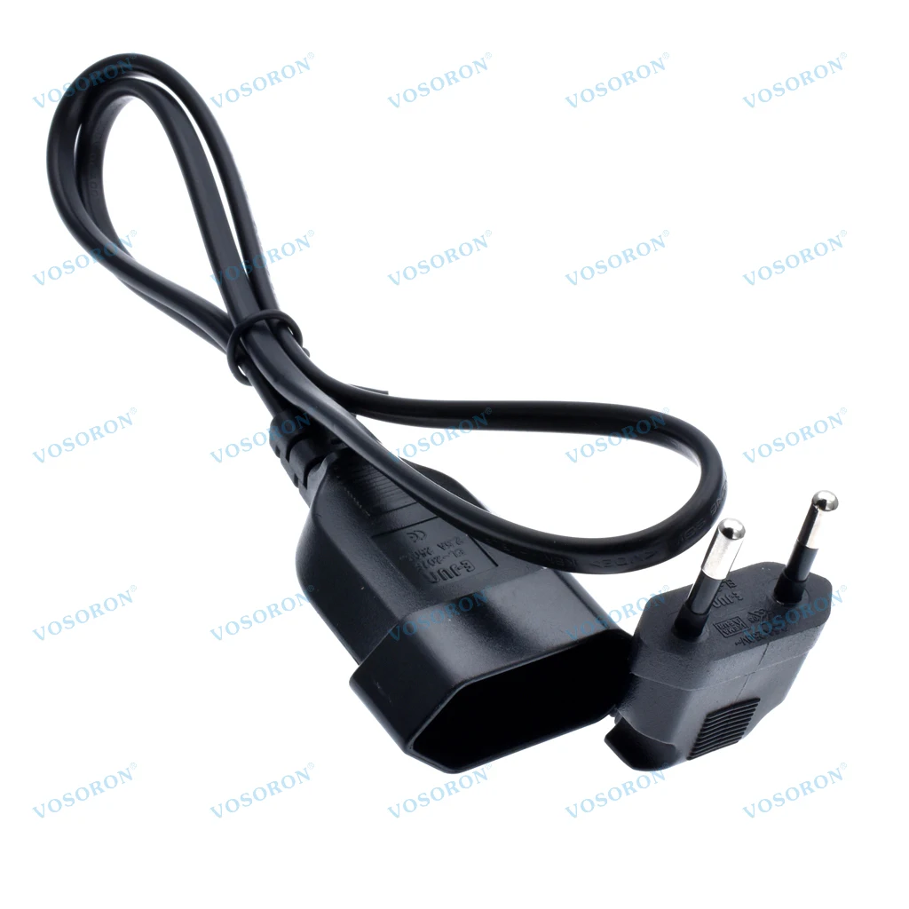Europea 90 Degree Male Plug To Female Socket Power Extension Cable For PC Computer PDU 0.3m/0.6m/1.8m EU 2Prong Bend Angled Cord