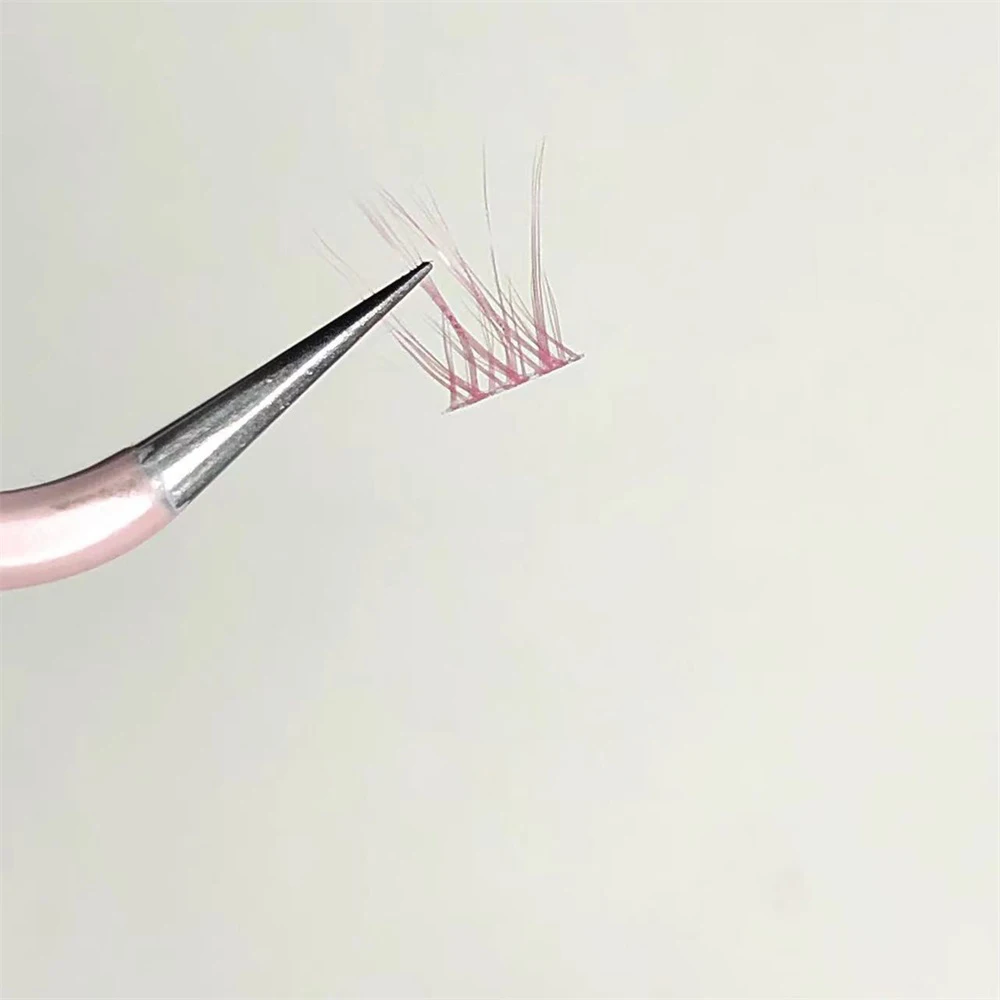 Słodkie fantazyjne różowe i niebieskie sztuczne rzęsy Naturalne grube pojedyncze klastry rzęs Hot Girl Style Cos Narzędzia do makijażu rzęs