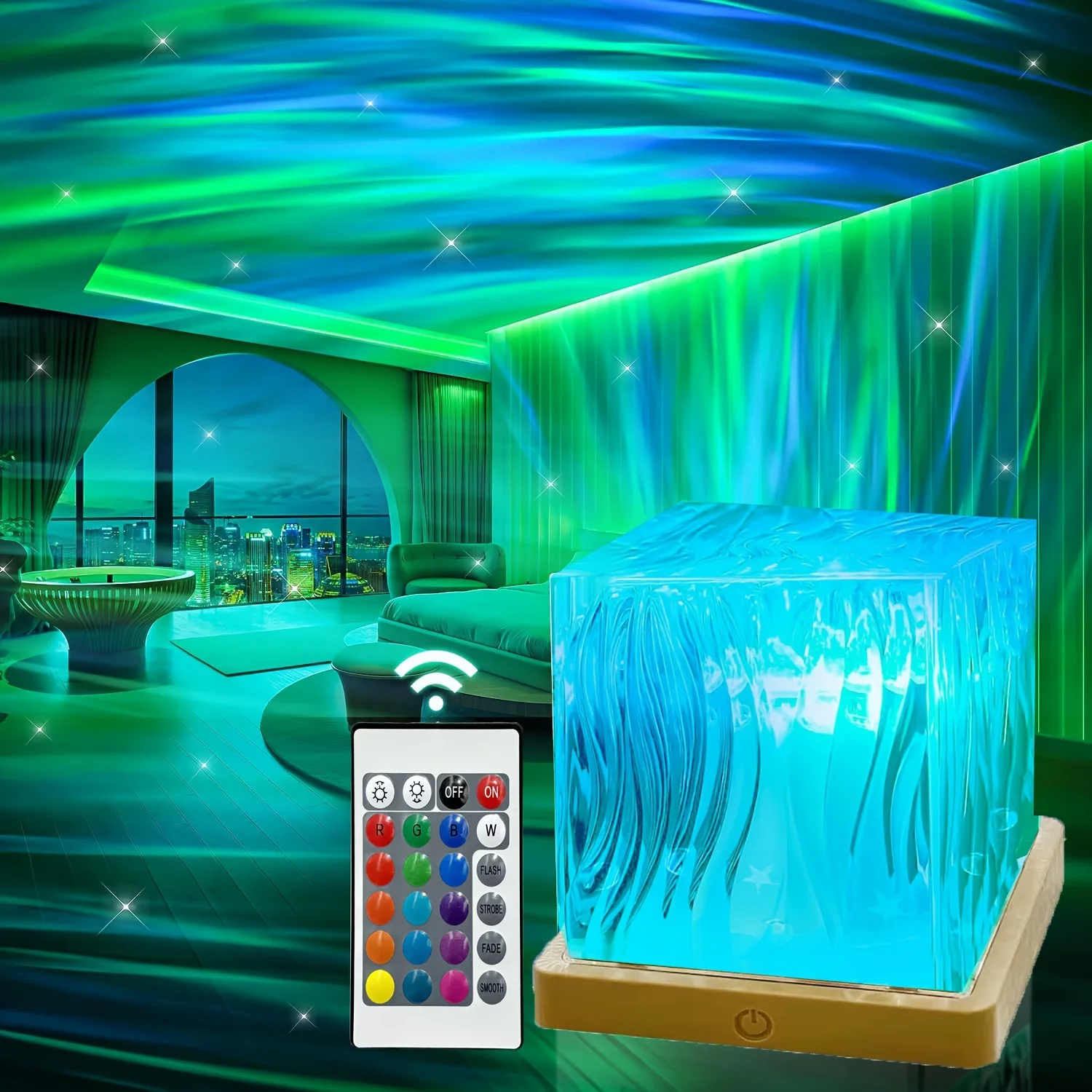 Northern Lights Projector, 16 Colors Aurora Lamp Galaxy Projector fot Teens with Remote Control and Aurora Drift Effects for Bedroom Night Light for Kids, Christmas Gift for Boys & Girls