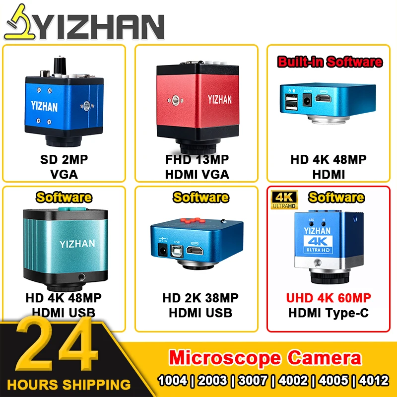 

YIZHAN XV1004 микроскопная камера 2Мп VGA HDMI