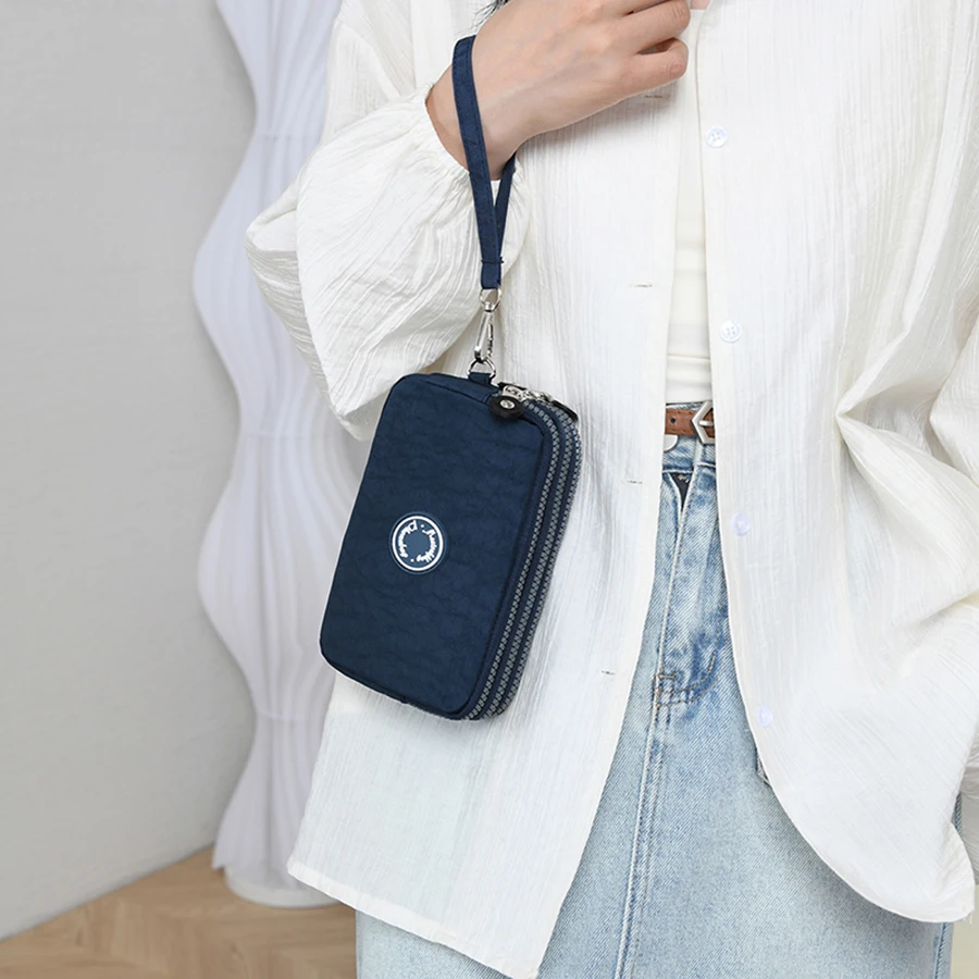 حقيبة يد رجالية، حقيبة يد ذات سعة كبيرة، حقيبة هاتف محمول، محفظة طويلة، نفس النمط للنساء