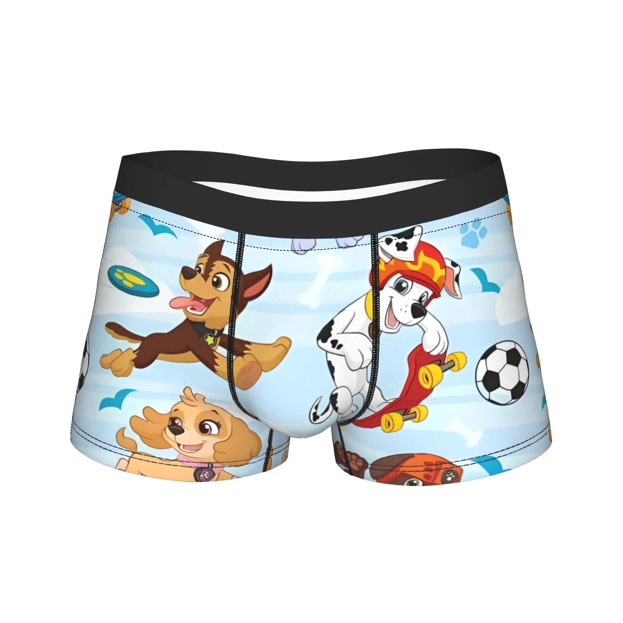Cartoon Paw Dogs Patrols Underwear  Printing Boxer Shorts Hot Sale Male Underpants Comfortable Boxer Brief Gift Idea