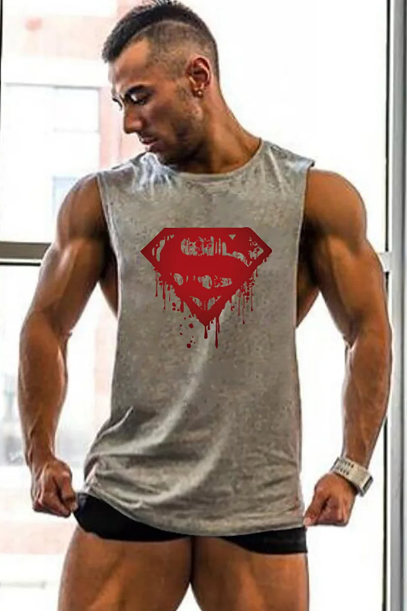 Brand Fashion Fitness Stringer Gym Tank Top Men Summer Clothing Running Workout Singlets Sleeveless Muscle Shirt Vest