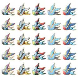 PandaHall 25Pcs 5 Styles Bird Charms Enamel Animal Charms Flying Animal Dangle Charms for Jewelry Making DIY Supplies Accessorie