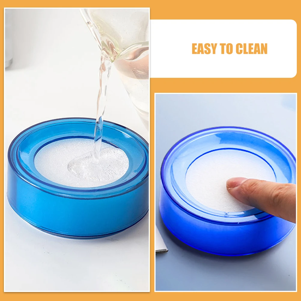 2pcs Point Money Wet Hand Device Cashier Sponge Applicator Bank Office Supplies Financial Plastic Easy Cleaning