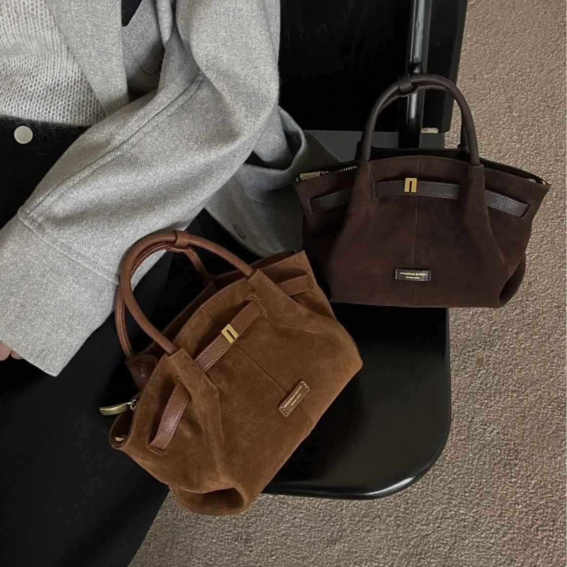 

Новинка 2025 года, матовая кожаная двусторонняя рюкзакная сумка, модная и изысканная дорожная сумка для пельменей