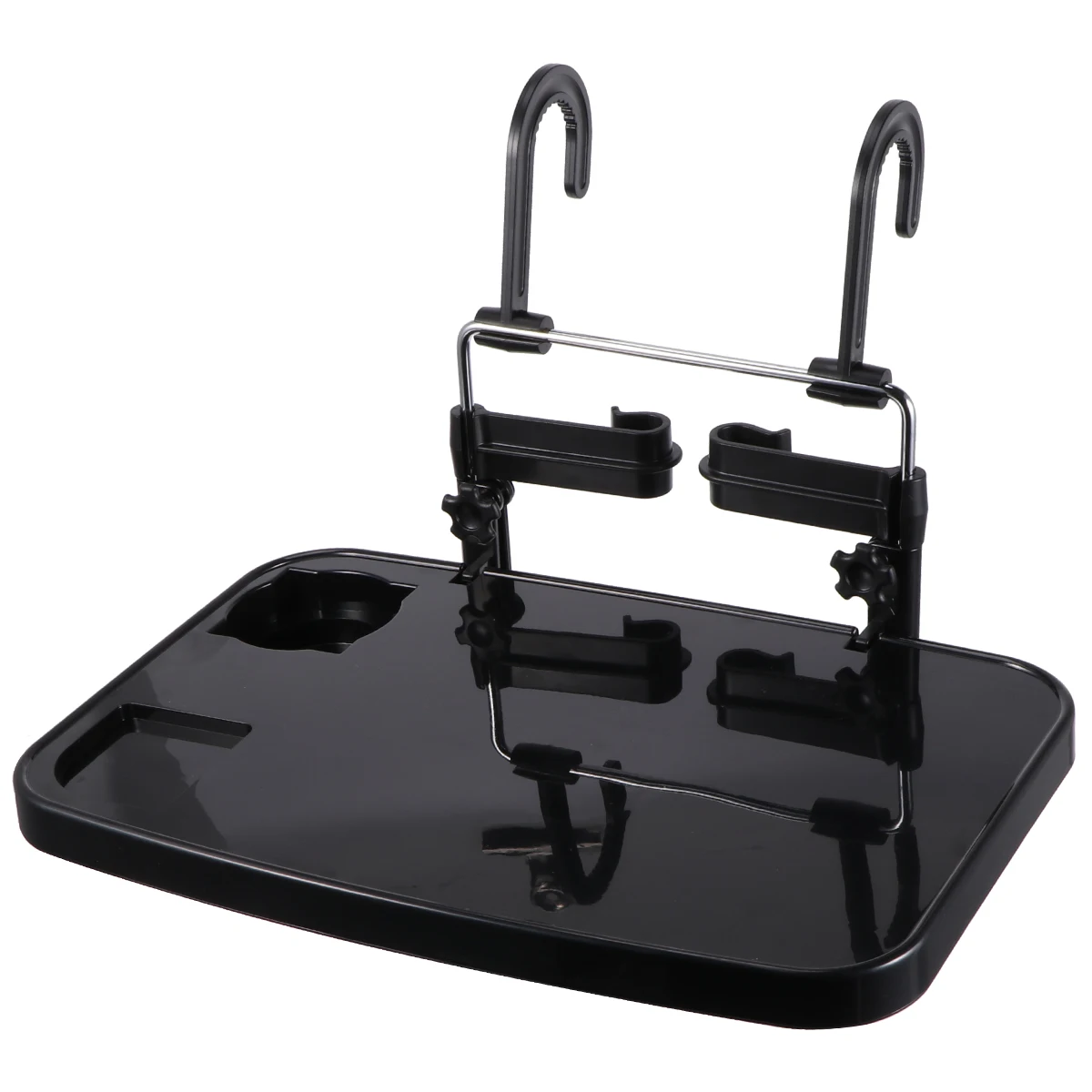 

1pc Car Laptop Holder Foldable Tray Table Black Driver Seat Notebook Drink Food Storage Organizer Car Interior Accessories