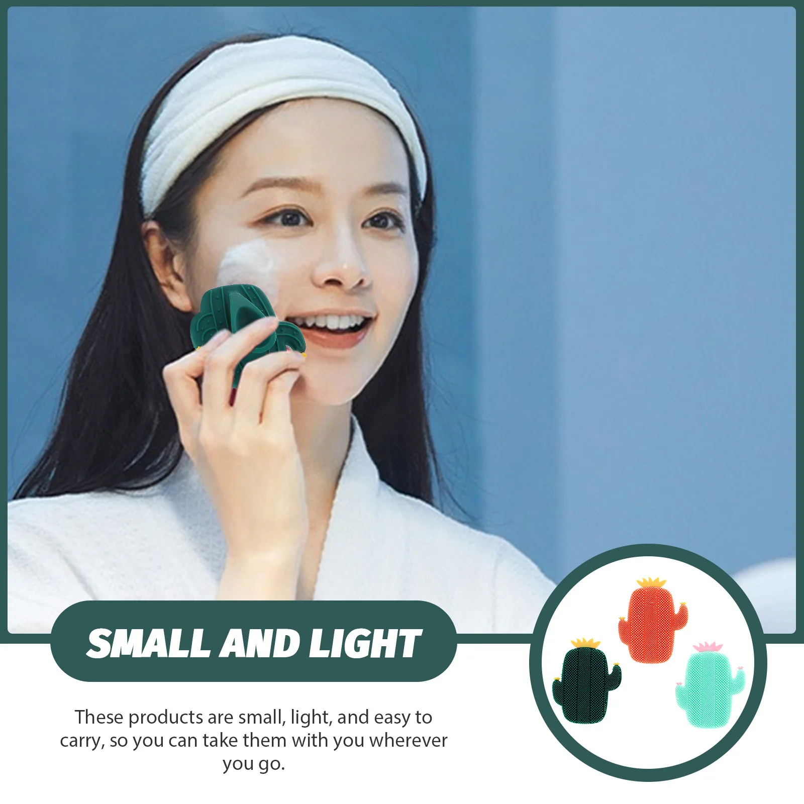 3 pezzi spazzola per il viso in silicone setole per pulizia profonda sporco sebo rimozione punti neri durevole leggero facile da trasportare