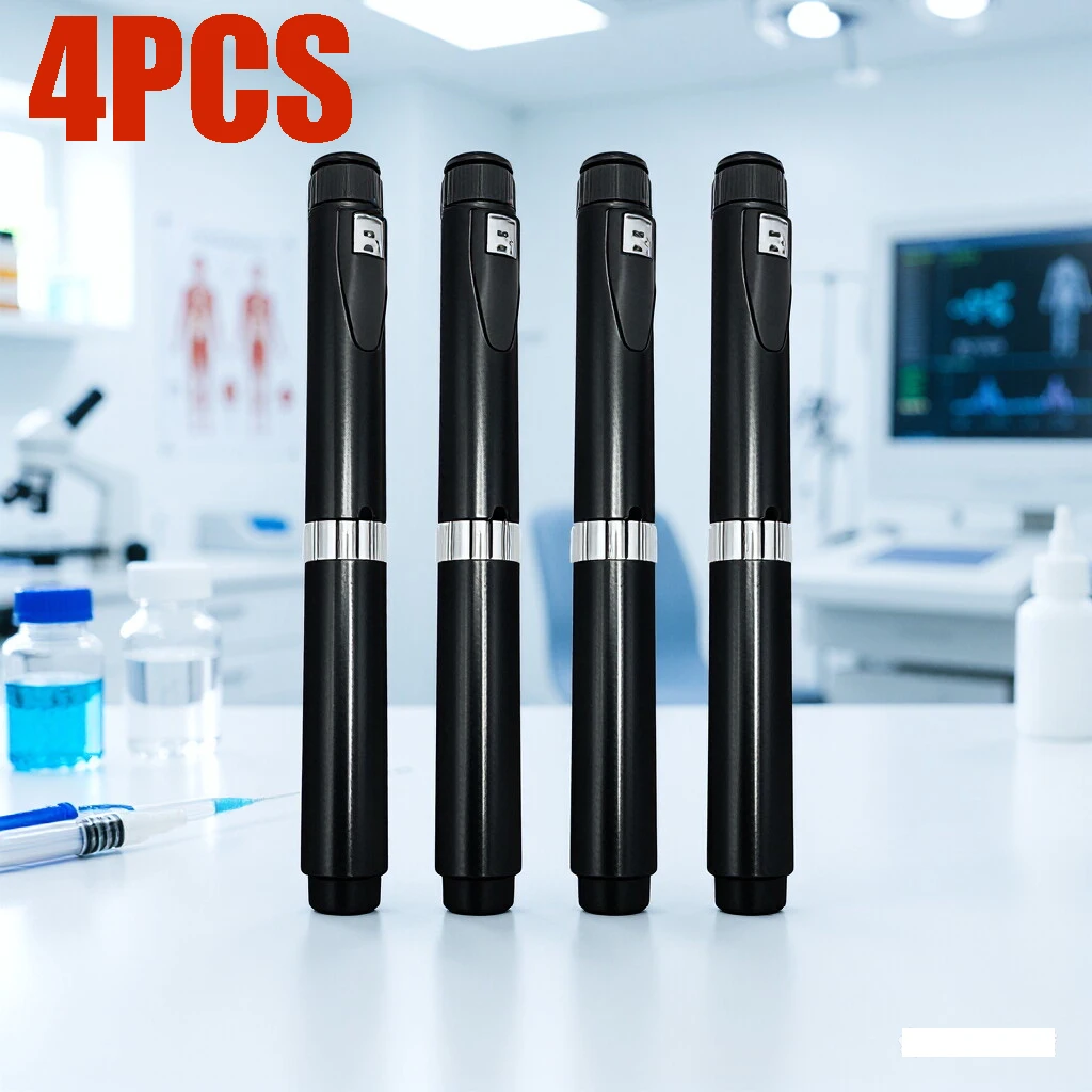 

4PCS Black Magic Pen Facial Wrinkle Remover Pen Sterile Cartridge Bottle Consumables Anti-wrinkle Beauty Instrument