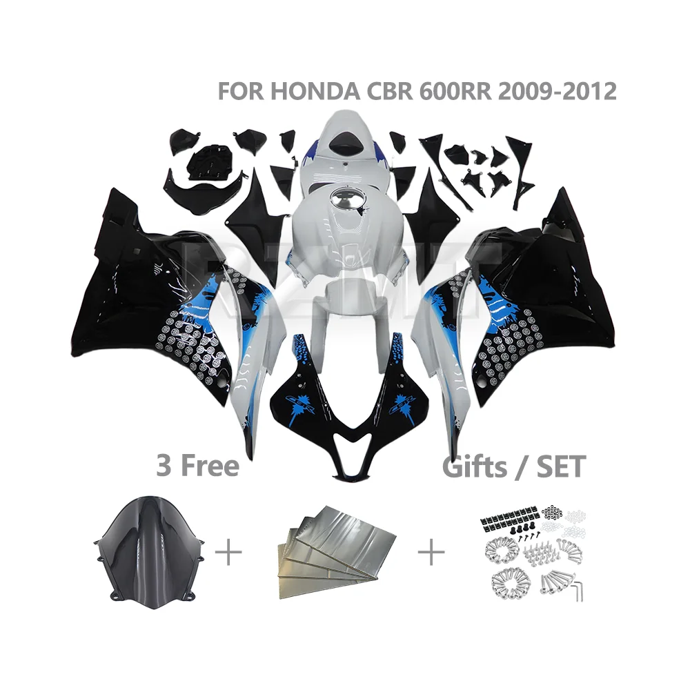 

Комплект обтекателя мотоцикла ABS для HONDA CBR600RR 2009 2010 2011 2012 CBR 600RR, индивидуальная рама мотоцикла и детали кузова H0609-1001b
