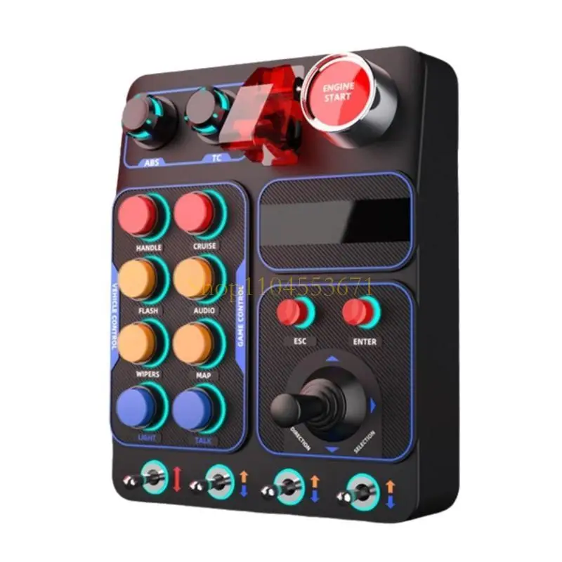 Best Seller Multiple Light Effect Racing Simulators Consoles Caixa controle para jogabilidade imersiva