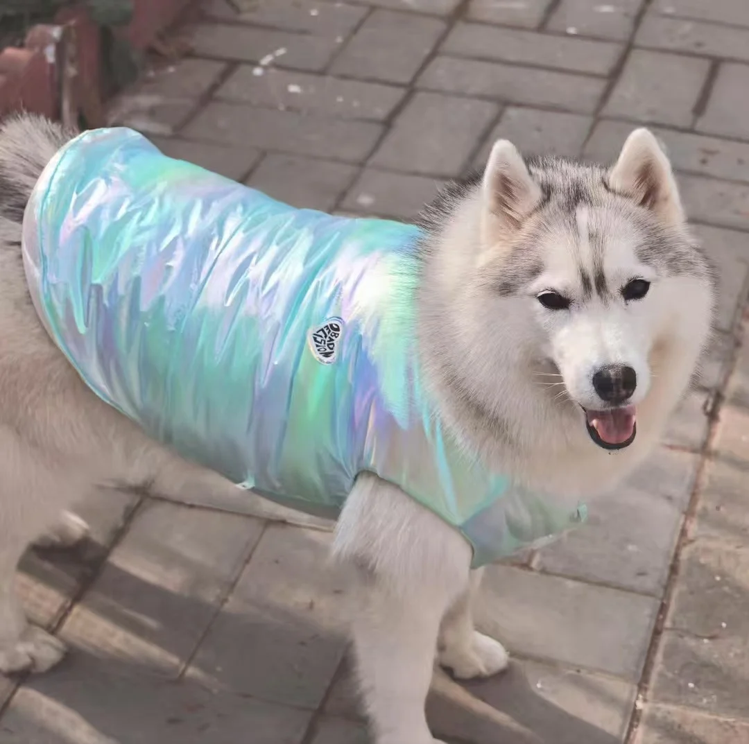 

Thin Breathable Cotton Pet Pullover Clothes, Anti-Hair Loss, Sunscreen, Short-Sleeved, Medium and Large Dog Clothes