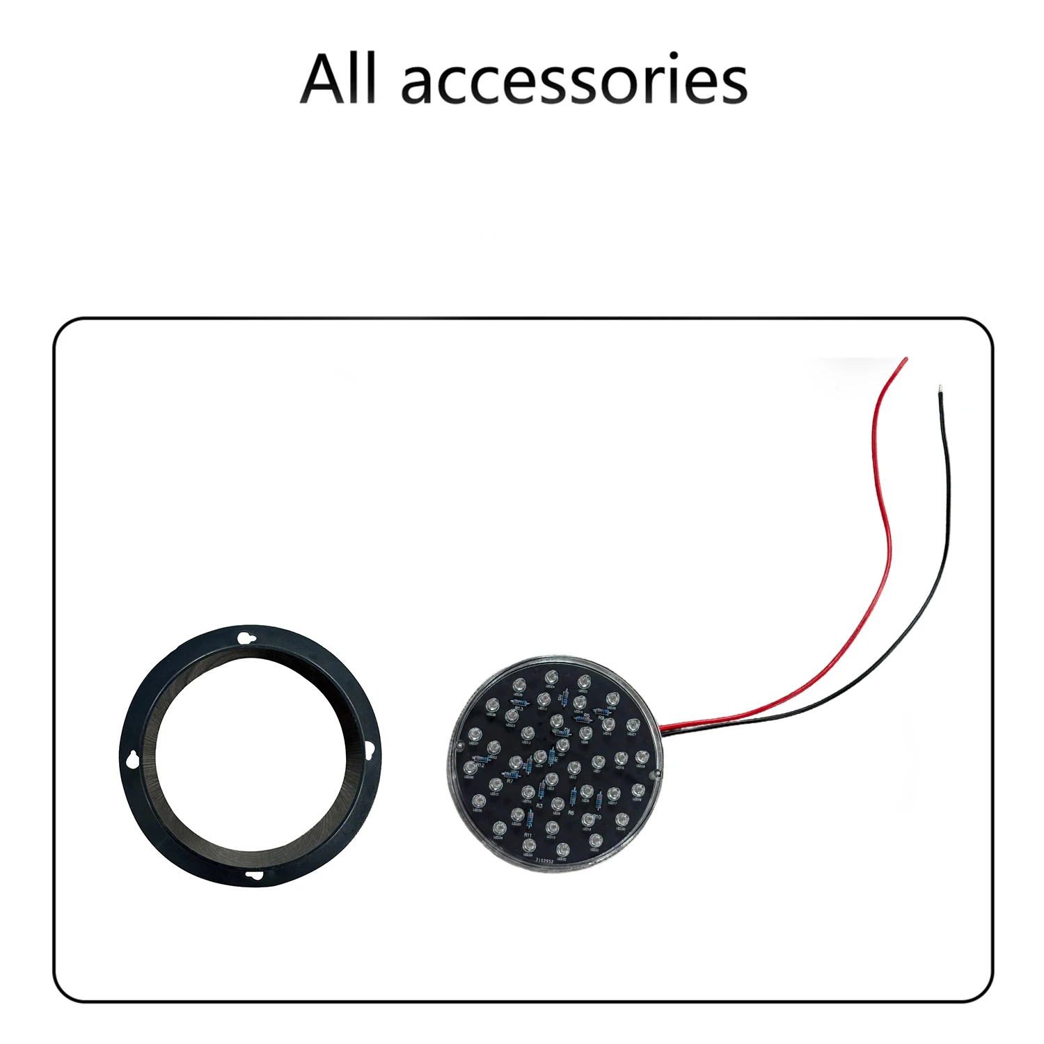 ไฟจราจรขนาดเล็ก 40 หลอด LED, DC 12V, 100 มม., โครงสร้างพีซี, ไฟตกแต่งและเตือนความปลอดภัย