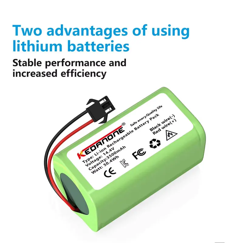 NEUER 14,8V 4000mAh 18650 Ersatz-Li-Ionen-Akku für Conga Excellence 990 1090 Ecovacs Deebot N79S N79 Eufy Robovac 11S 12 15C