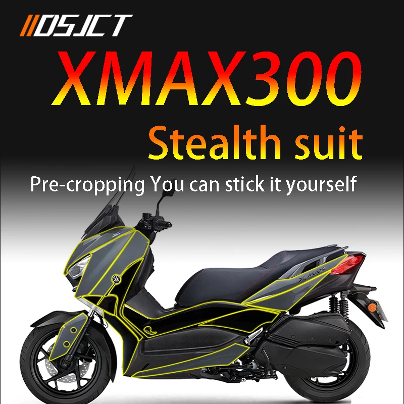 For YAMAHA XMAX300 transparent protective film invisible car clothing, scratch repair scratch repair anti-scratch and waterproo