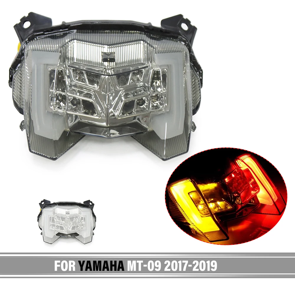 

Задний фонарь для Yamaha MT-09 MT09 2017 2018 2019, задний стоп-сигнал, сигналы поворота, Встроенный задний светодиодный фонарь для мотоцикла, задний стоп-сигнал