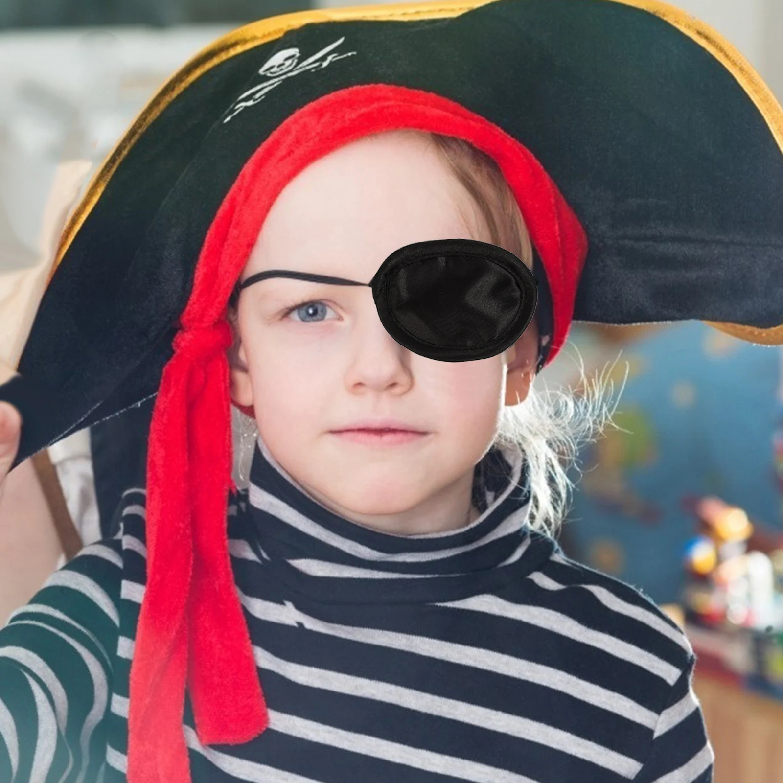 3Pcs Amblyopia Eye Patch Satin Cloth Eye Patch Pirate Single Patches Lazy Eye Training Patches For Amblyopia Eye Cover