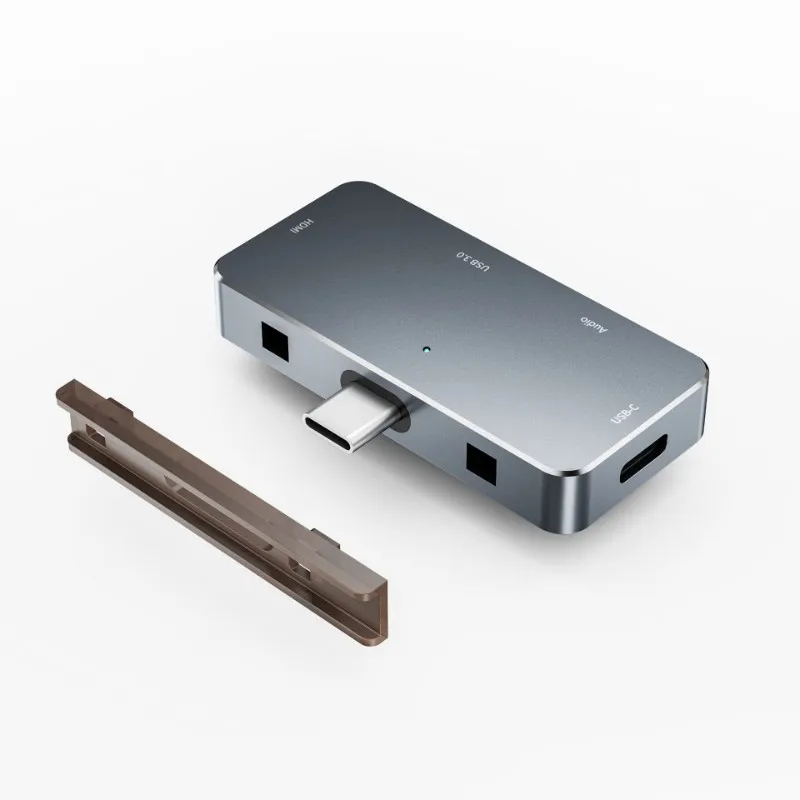 AT82-USB-C 4-In-1 Hub For Ipad Pro- -Compatible, USB 3.0 Port, 3.5Mm Headphone Jack, PD Fast Charge Support