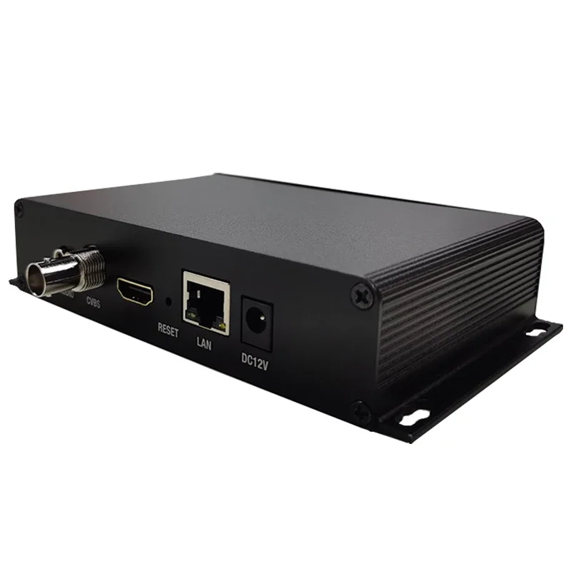 SRT H.265 H.264 ProVideo IPTV جهاز فك ترميز الوسائط المباشرة مع فك تشفير 4K 60 إطارًا في الثانية ووحدة ترانسكود 1080P 60 إطارًا في الثانية