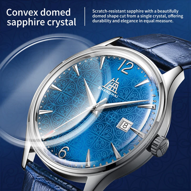 Shanghai 70th Anniversary Limited Edition Men Automatic Mechanical Watch Top Brand 39mm Wristwatch Reissue A581 Watch S5001 NEW