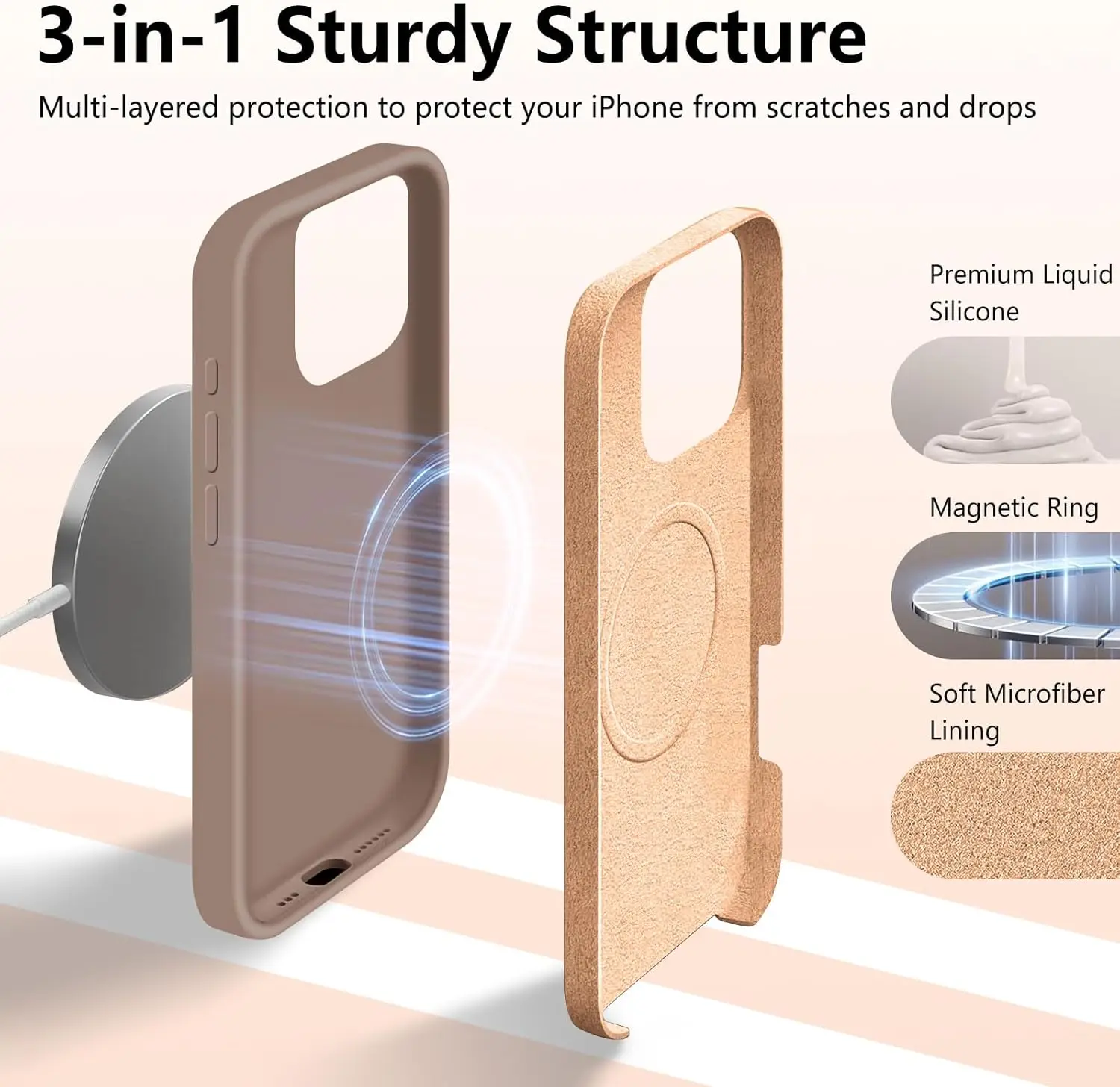 Official Magnetic Liduid Silicone Phone Case For iPhone 15 14 16 Plus 11 12 13 16 Pro Max Magsafe Charge Protector Soft Cover