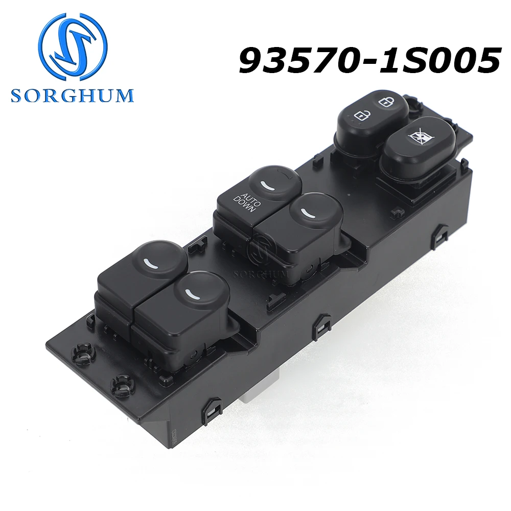 93570-1S005 For Hyundai HB20 Front Left LHD Master Electric Power Window Switch Control Button AUTO DOWN 18 Pins 935701S005