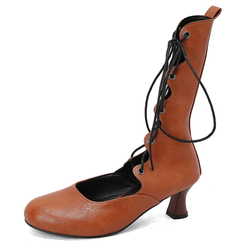 2025, neue, hochwertige, coole Schnürstiefel, europäische und amerikanische sexy Designer-Sandalen, Nachtclub-High-Heels, Übergröße 50, 38–9