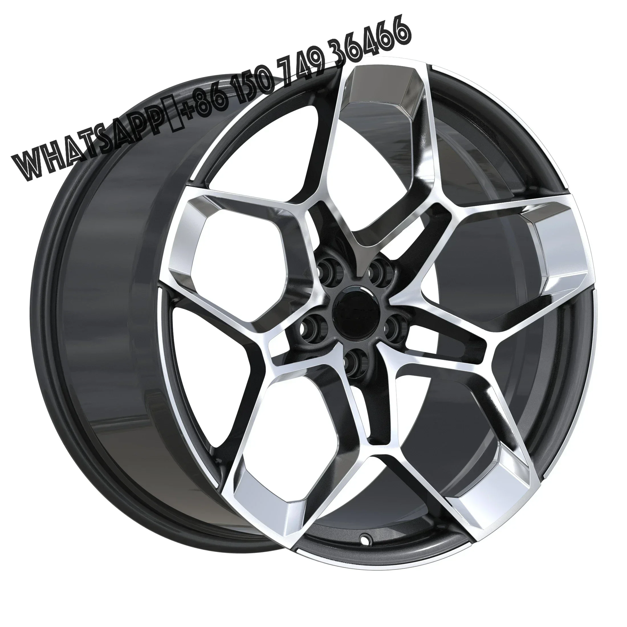 6061-T6 Frozen Polished Clear Forged Wheel 5x130 5x112 Racing Rims 20 21 22 Inch for Bugatti Veyron Aston Martin BMW Lam
