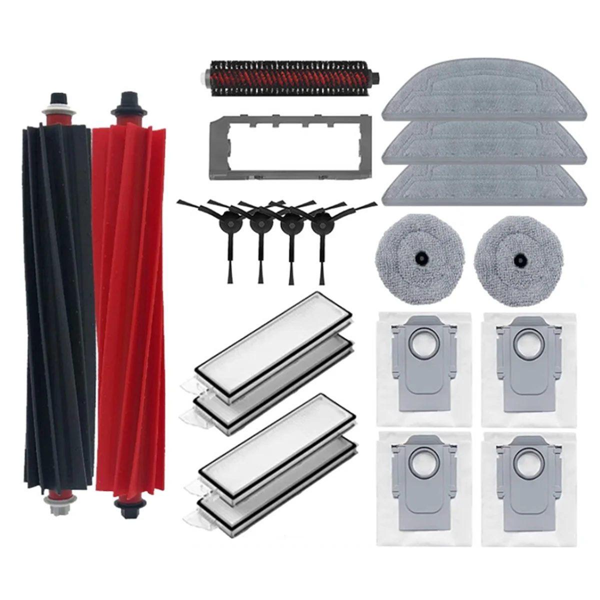

A58E-21PCS for Roborock S8 MaxV Ultra Robot Vacuum Cleaner Accessories Main Side Brush Hepa Filter Mop Dust Bags Spare Parts
