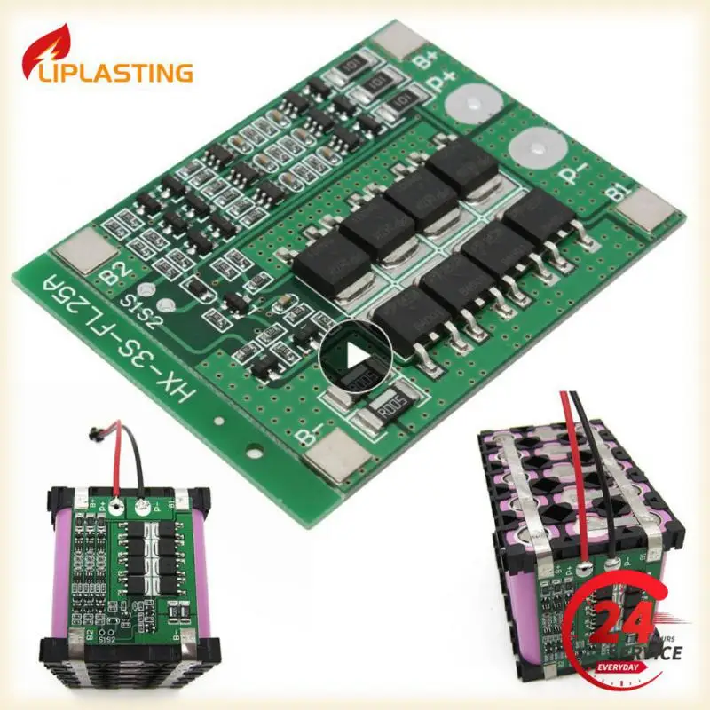 3S 12V 25A 18650 Lithium Battery Charge Protection Board 18650 Battery Balancer Equalizer Cell for Electric Tools