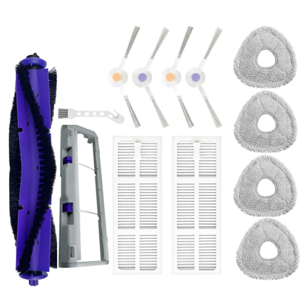 A59Z-فرشاة دوارة فرشاة جانبية مماسح وسادة مرشحات لاستبدال NARWAL J3 جهاز آلي لتنظيف الأتربة اكسسوارات غطاء فرشاة رئيسي