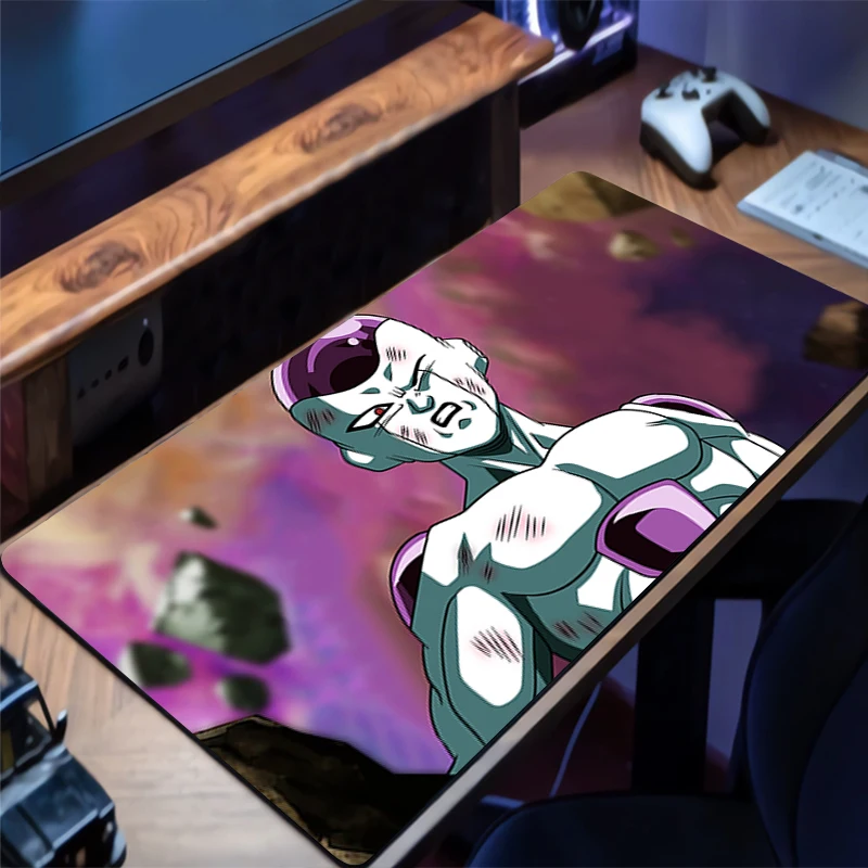 

Mouse Pad Dragon Ball Frieza Office Desk Mat Rubber Anime Mousepad Gaming Mats PC Accessories Extended Pad Non-Slip Keyboard Mat