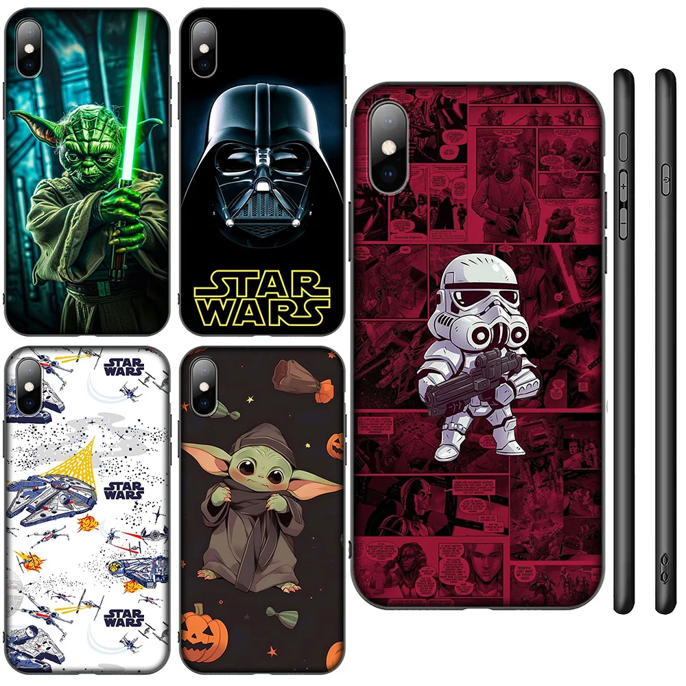 SA175 Yoda Stars Wars Soft Case for iPhone 16 15 14 13 7 8 Pro Max Mini Plus