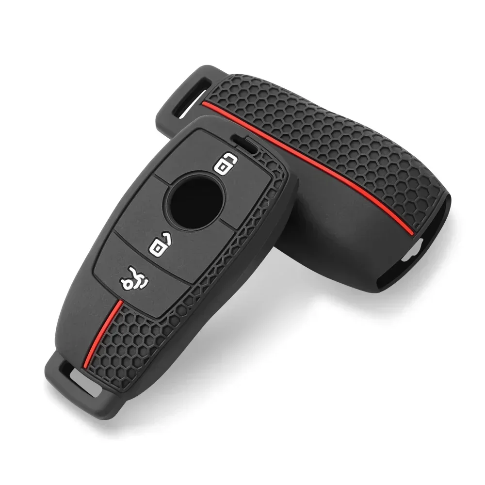 Silicone Car Remote Key Case Cover for Mercedes Benz A C E S G Class GLC CLE CLA GLB GLS W177 W205 W213 W222 X167 AMG image 4
