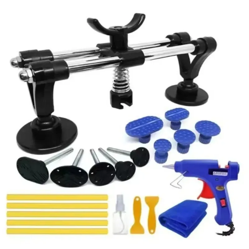 

Car Body Hail Damage Fix with Bridge for Automotive Puller Adhesive Glue Removal Paintless Dent Repair Tools Kit High Quality