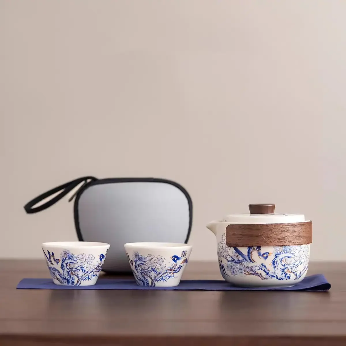 Travel Tea Set Outdoor Camping Luxury Unique Portable Quick Cup Outing Car Travel Tea Maker Tea Sets Luxury Complete Set Gift