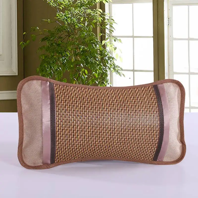 

Children's Cooling Mat Pillow Baby Summer Ice Silk Naptime Breathable Sweat Absorbent Hard Support Office Grass Filling Recta...