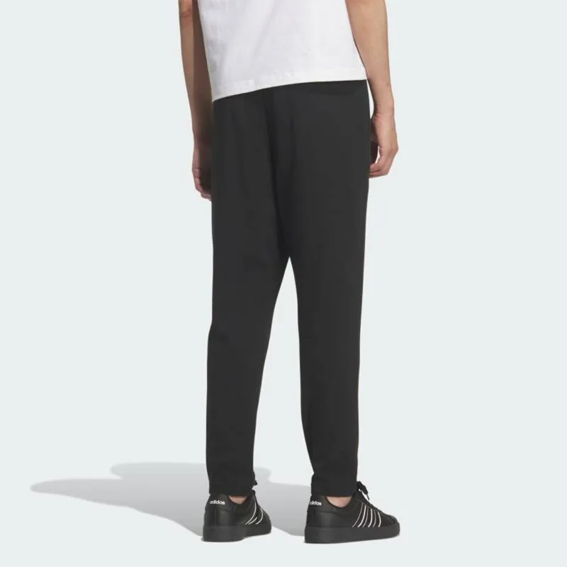 Adidas Logo Lace-Up Tapered Knitted Classic Breathable Casual Sweatpants KR2526