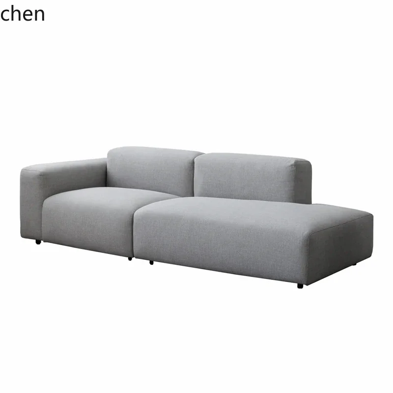 modern minimalist modular sofa small apartment living room apartment Italian minimalist three-person straight row