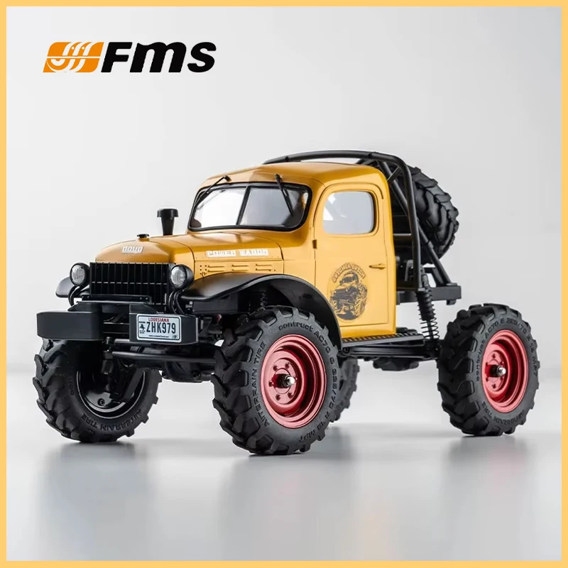 FMS 1/24 FCX24 RTR Power Wagon 4WD RC Crawler Offroad Truck For Desert Sand Dirt Road Hobby Collection Toys For Boys Adults