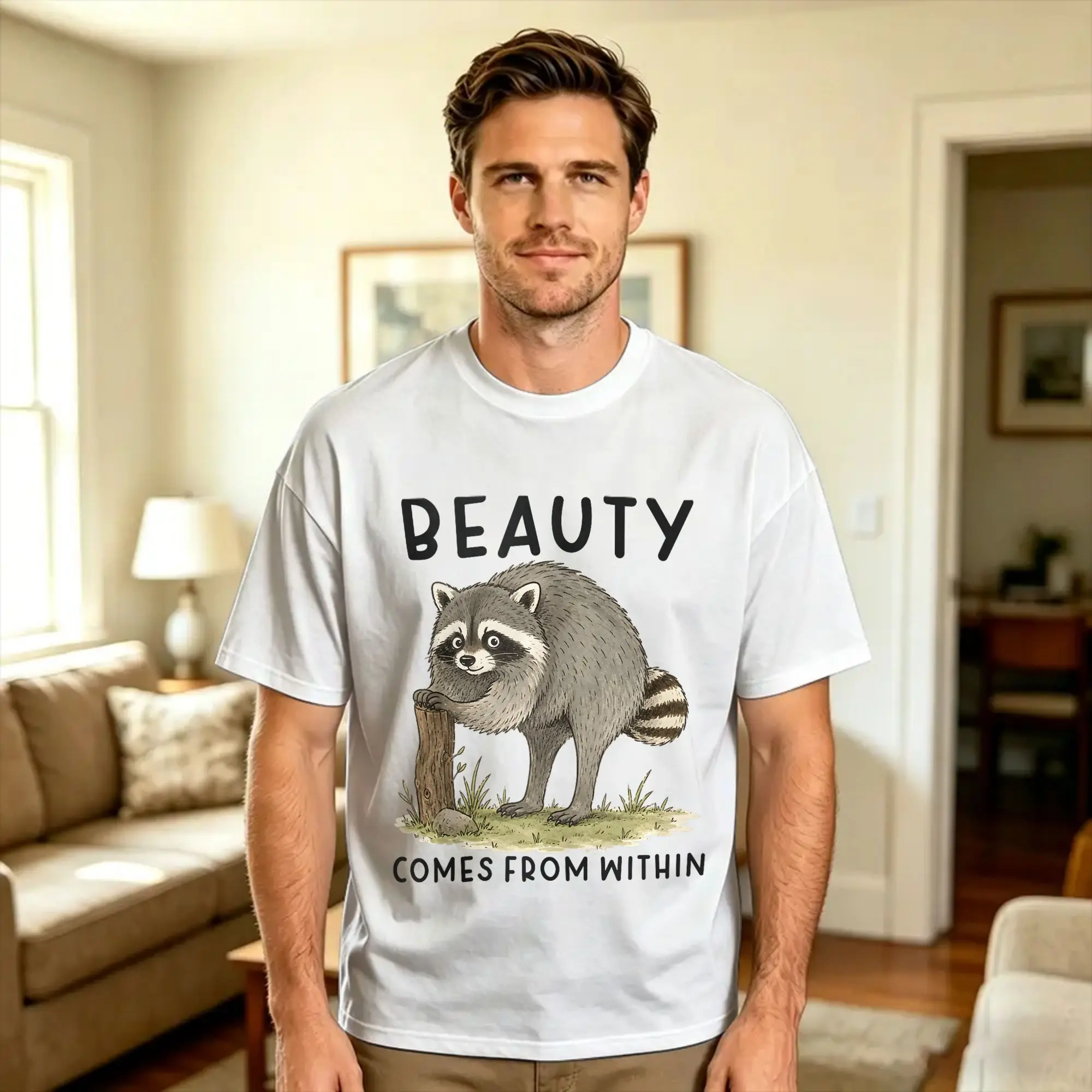 Timothy Raccoon Viral Meme Jimothy T Shirt Summer  Cotton T-Shirts For Male Design Tshirt Short Sleeves Vintage Clothes
