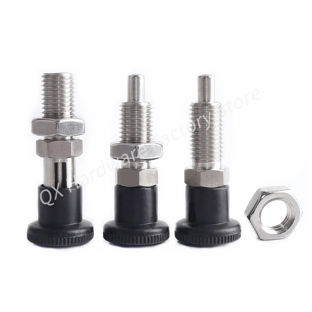 Factory Direct Sales QX221 M8~M24 Carbon Steel Stainless Steel Drawing Dividing Pin Knob Plunger Spring Positioning Pin With Nut