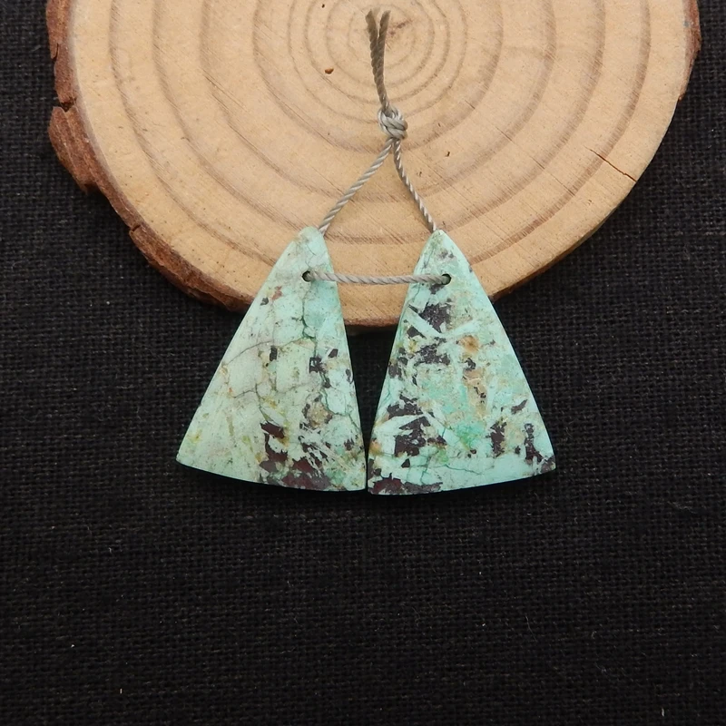 

Natural Stone Chrysocolla Earring Beads Fashion Jewelry DIY Gemstone Trendy Spring Earrings Accessories for Women