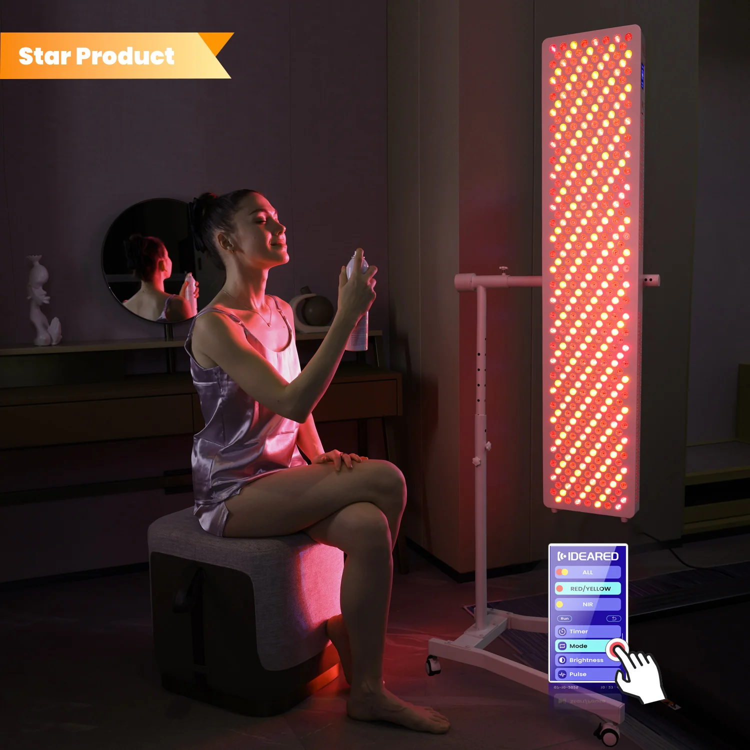 2026 IDEATHERAPY RL450 MAX -7CH 7 Wavelengths 660/850/940nm Infrared Heal Light Therapy Professional Machine Panel Red Light The